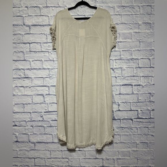 NWT Vasna boho linen blend pocket dress high low - Picture 14 of 14